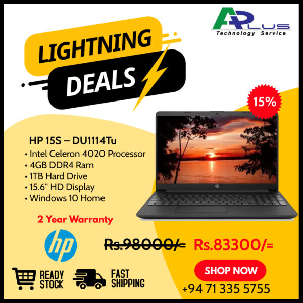 Intel® Celeron Note Book (HP Laptop 15s-du1114TU)