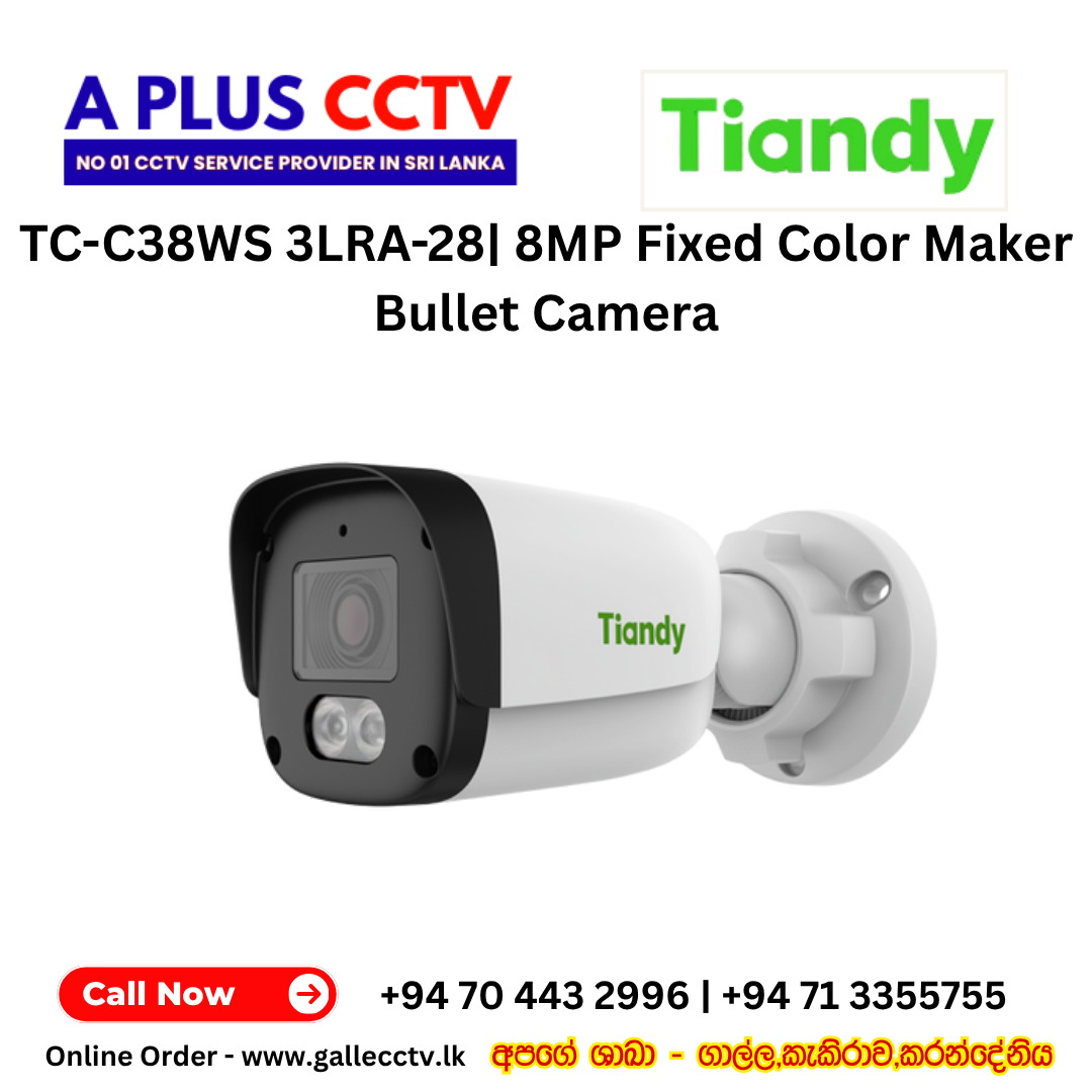 TC-C38WS 3LRA-28| 8MP Fixed Color Maker Bullet Camera